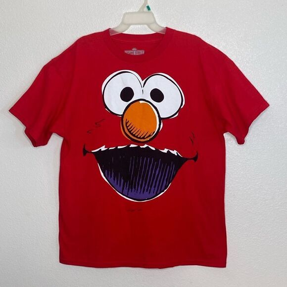 SESAME STREET Men’s Elmo Red T Shirt Size XL - Picture 1 of 3